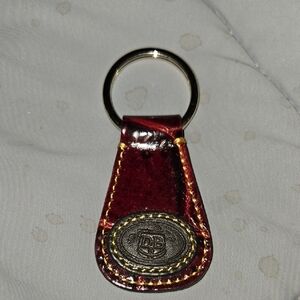 Dooney & Bourke Red Leather Croc Embossed Key Fob
